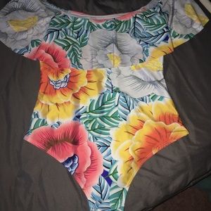 off the shoulder bathing suit